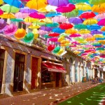 ポルトガルの傘祭りで傘の写真ばかり撮ってたら、斬新な撮影方法を編み出してしまった