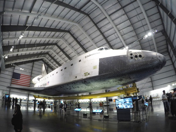 入館無料！スペースシャトルのエンデバーがあるカリフォルニア